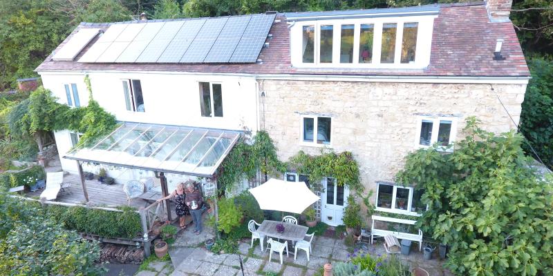 Wynch Cottage - bird's eye view